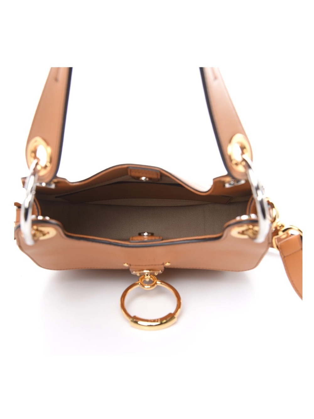 CHLOE Calfskin Leather Tess Hobo Autumnal Brown EUC - Picture 6 of 9